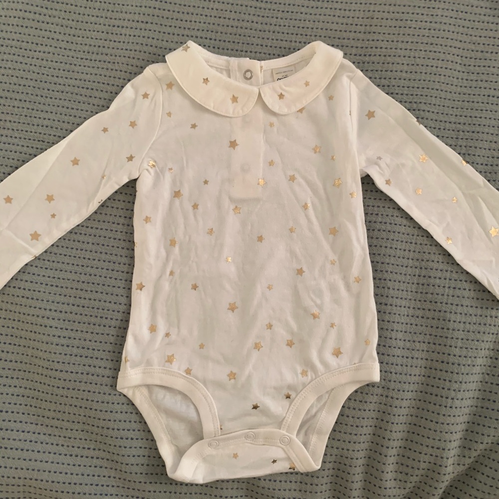 Gold Star Onesie